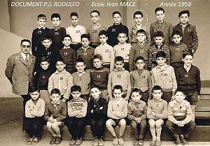 ECOLE JEAN MACE GARCONS1958